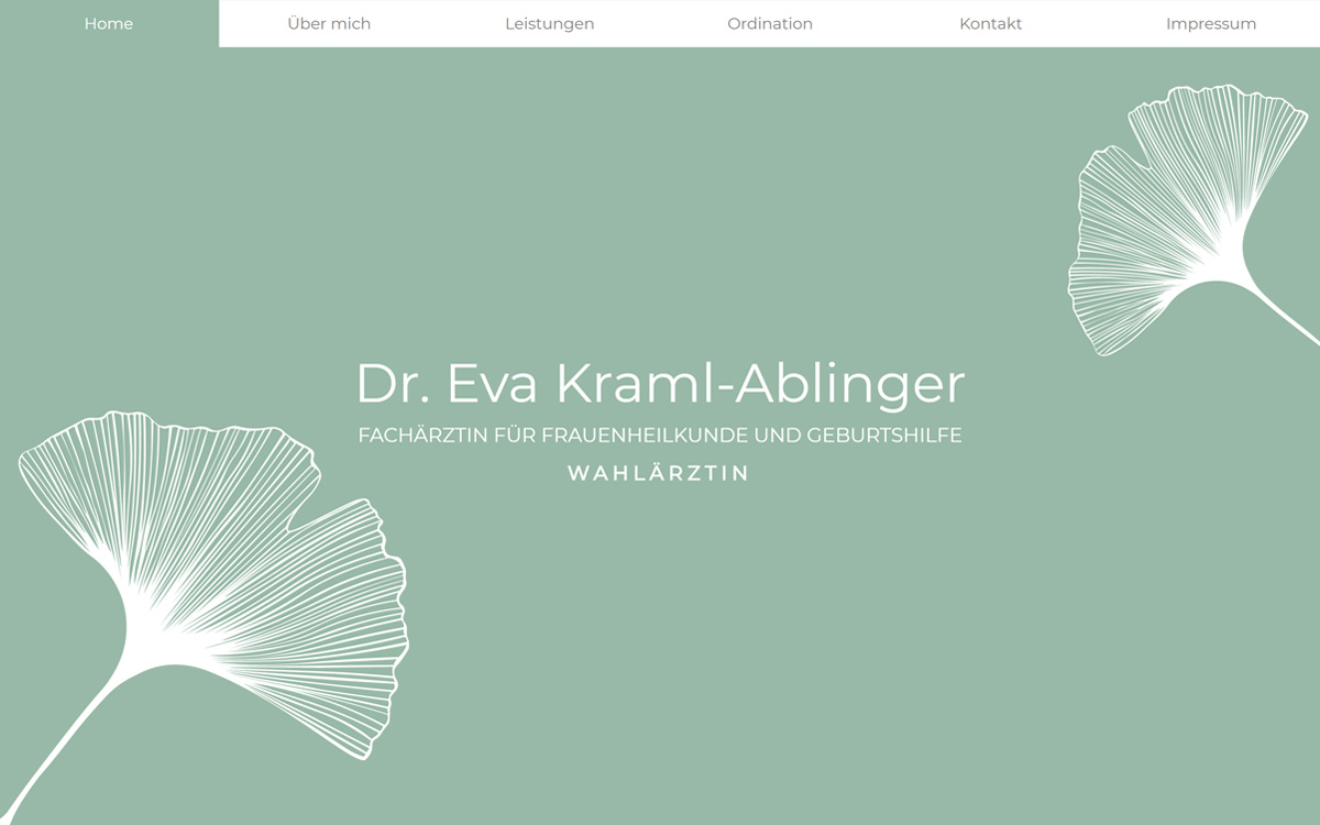 Die Website von Dr. Eva Kraml-Ablinger